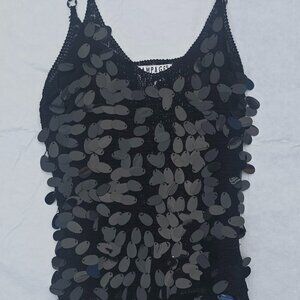 Beautiful Black Sequin Knit Top...By Rampage